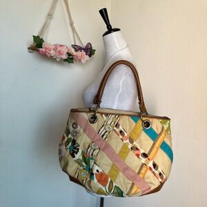 Y2K Patchwork Multicolor Tote Bag